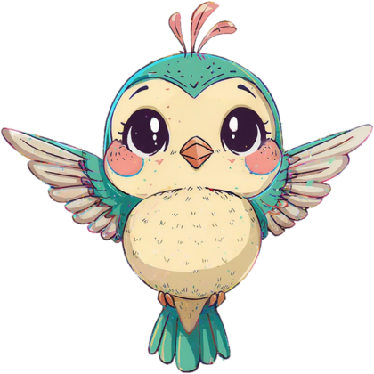 Colibouli, un bébé colibri turquoise aux joues roses